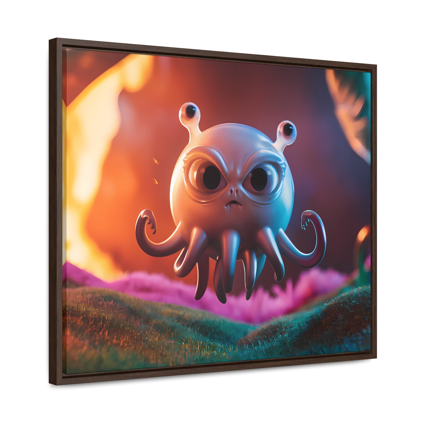 Wrath of the Alien Cephalopod - Gallery Canvas Wraps, Horizontal Frame