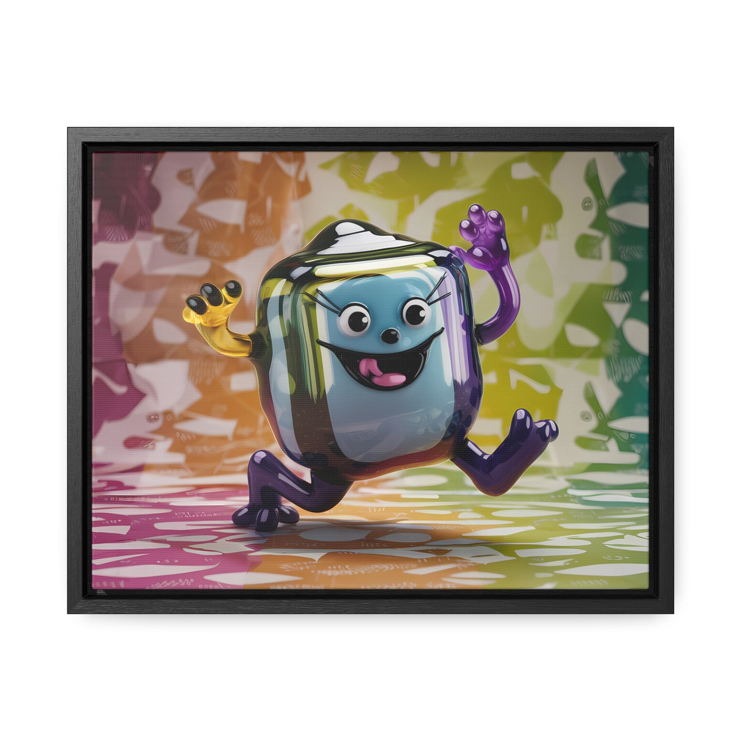 Bubbly Joy in Glass Form - Gallery Canvas Wraps, Horizontal Frame