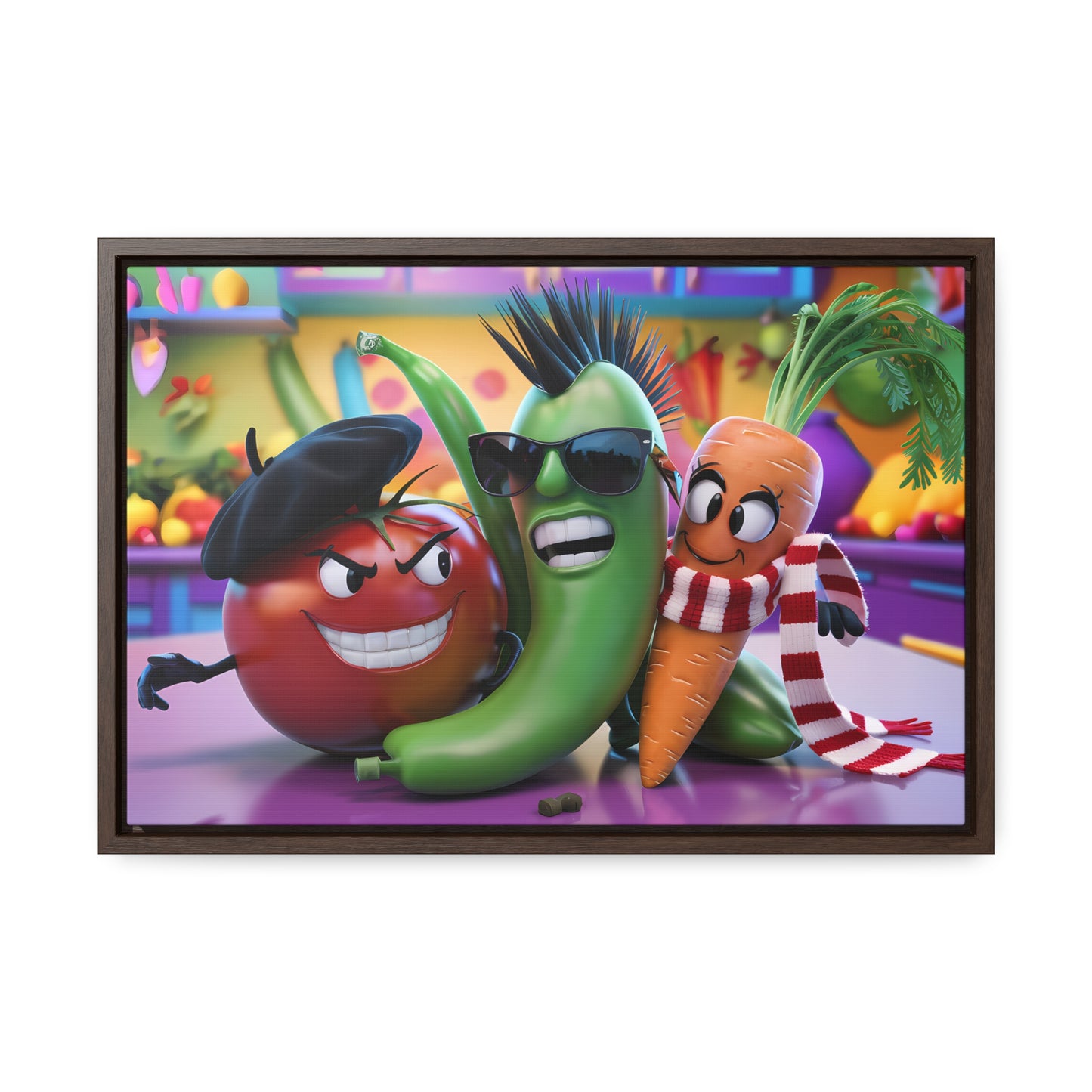 Veggie Rebels - Gallery Canvas Wraps, Horizontal Frame