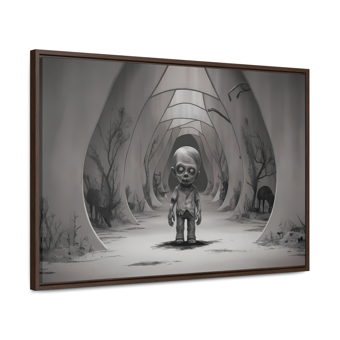 "Echoes of the Forgotten" - Gallery Canvas Wraps, Horizontal Frame