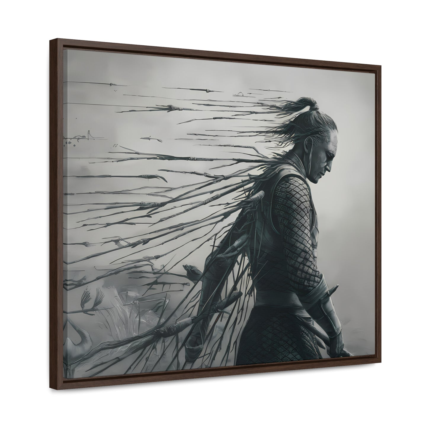 "Endurance in Silence" - Gallery Canvas Wraps, Horizontal Frame