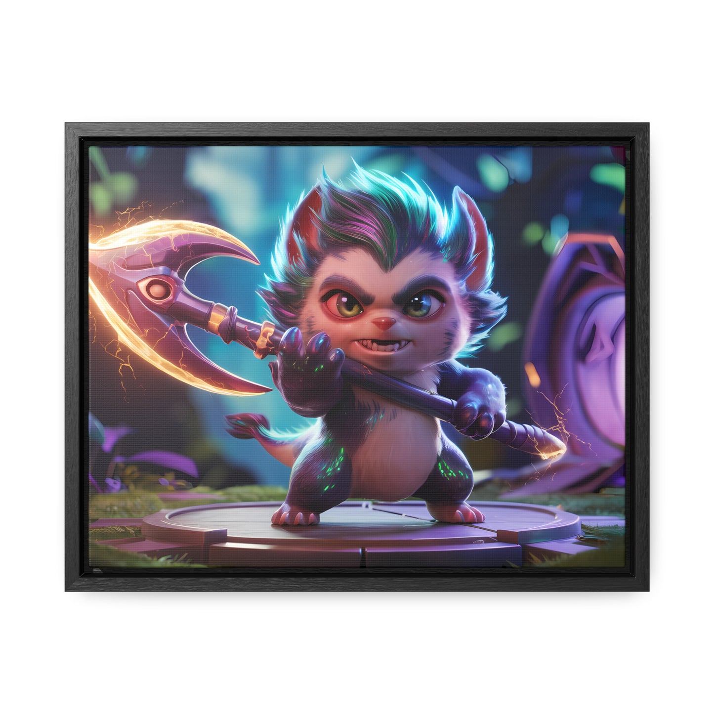 "Fierce Guardian of the Enchanted Forest" - Gallery Canvas Wraps, Horizontal Frame
