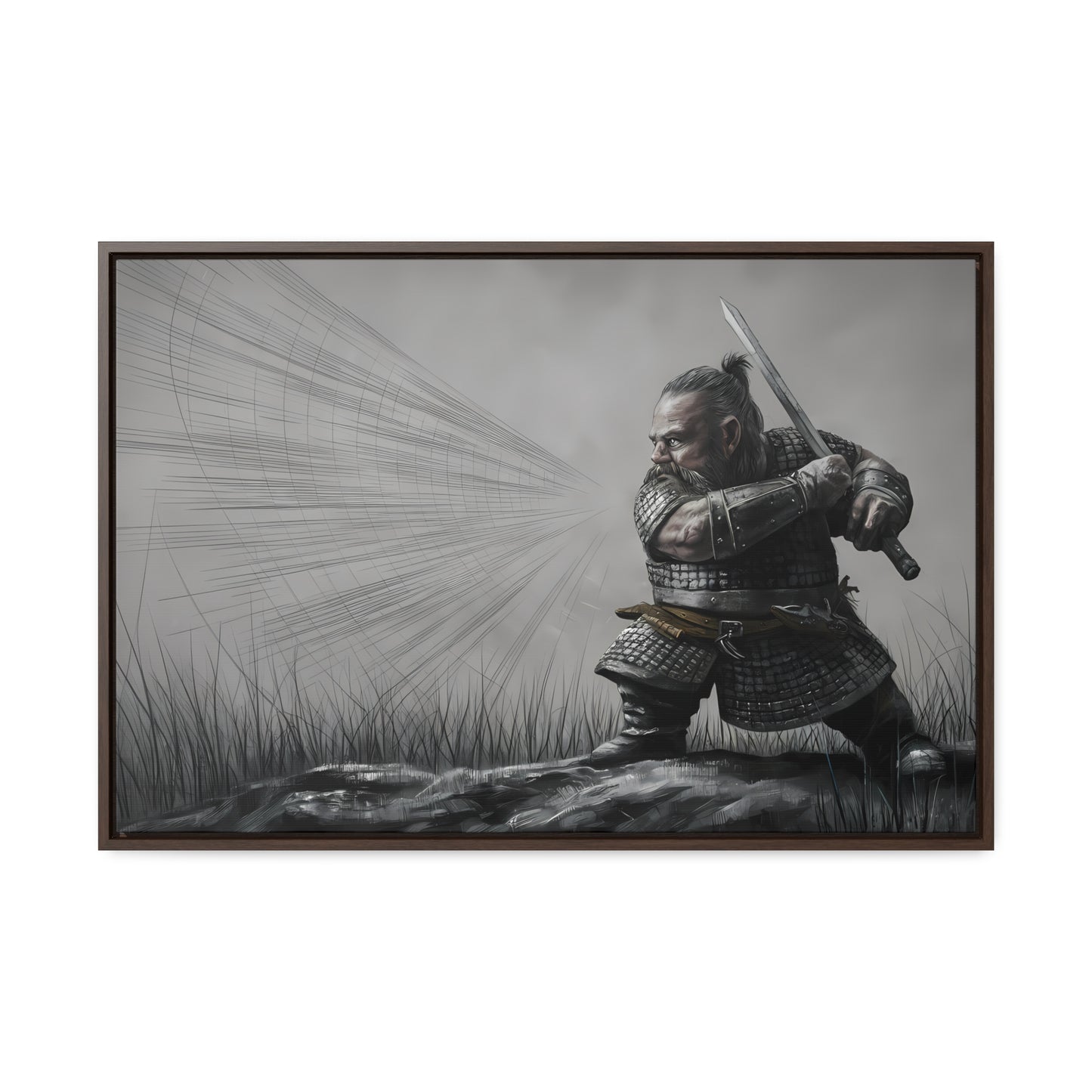 Defender of the Grey Plains - Gallery Canvas Wraps, Horizontal Frame