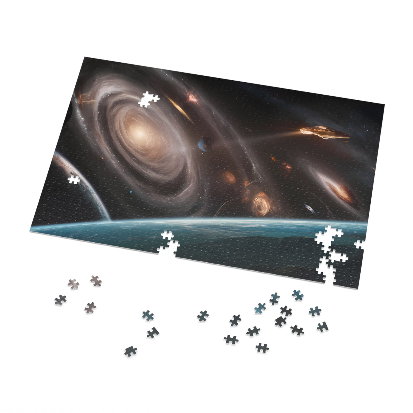Eternal Voyage Through Cosmic Vortexes - Jigsaw Puzzle (30, 110, 252, 500,1000-Piece)
