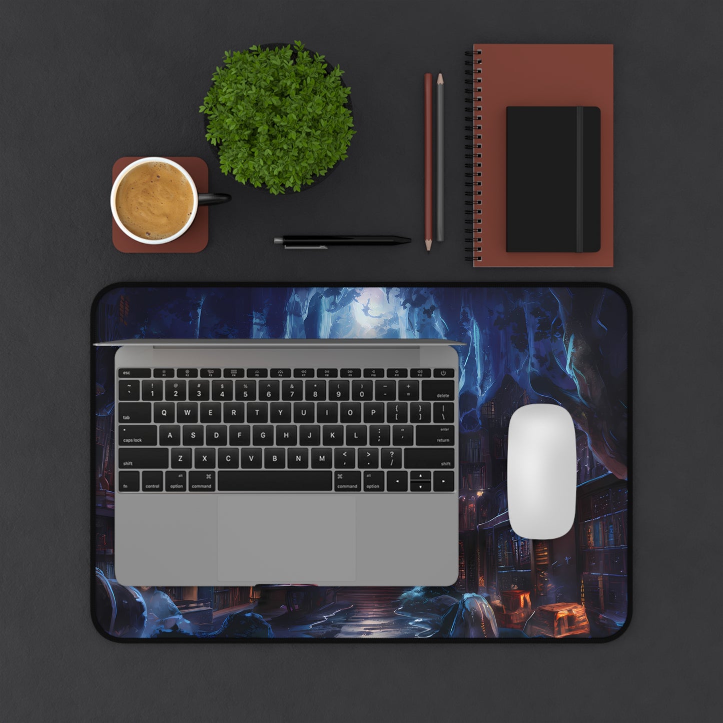 Sanctuary of the Eternal Library - Desk Mat