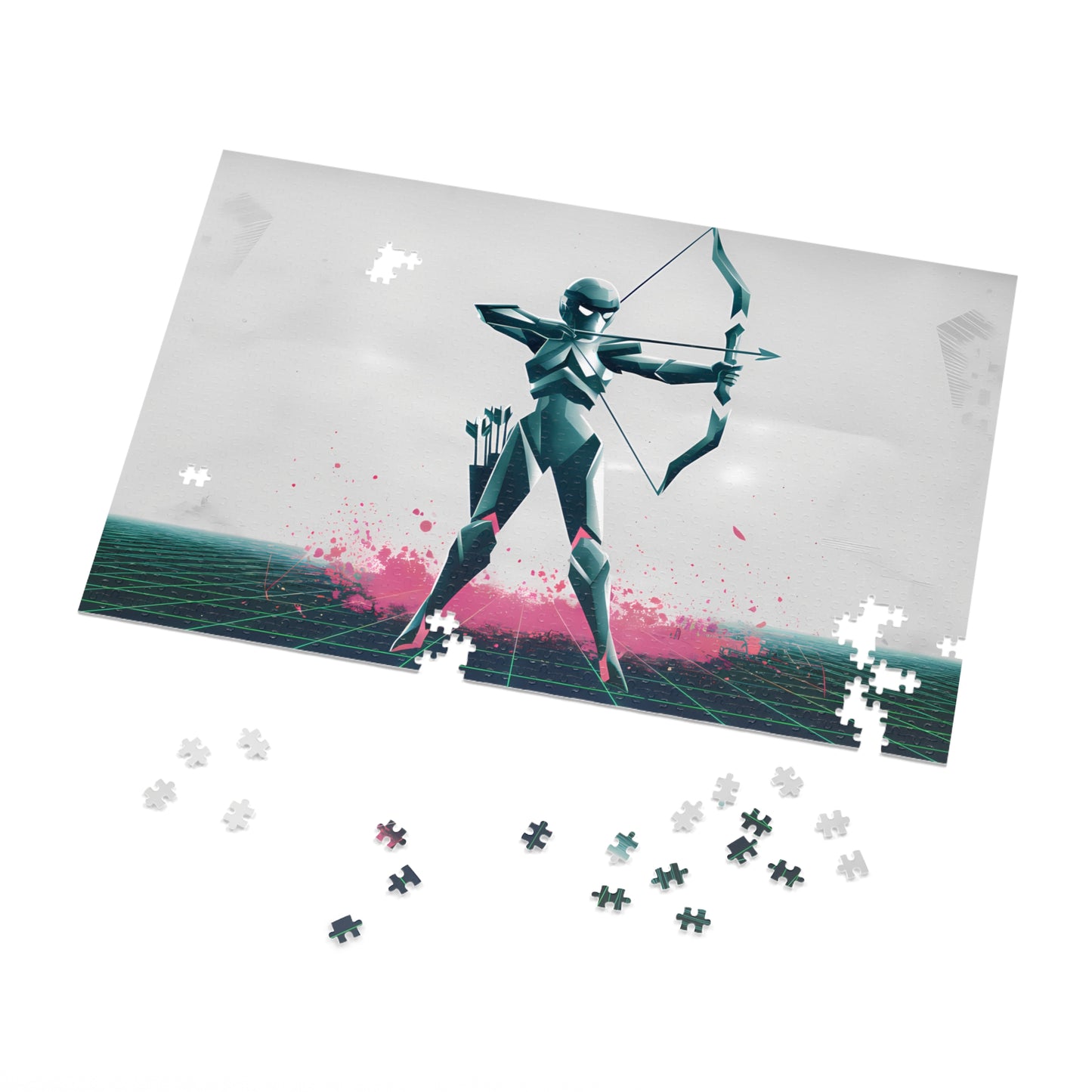 Cyber Archer: Neon Strike - Jigsaw Puzzle (30, 110, 252, 500,1000-Piece)