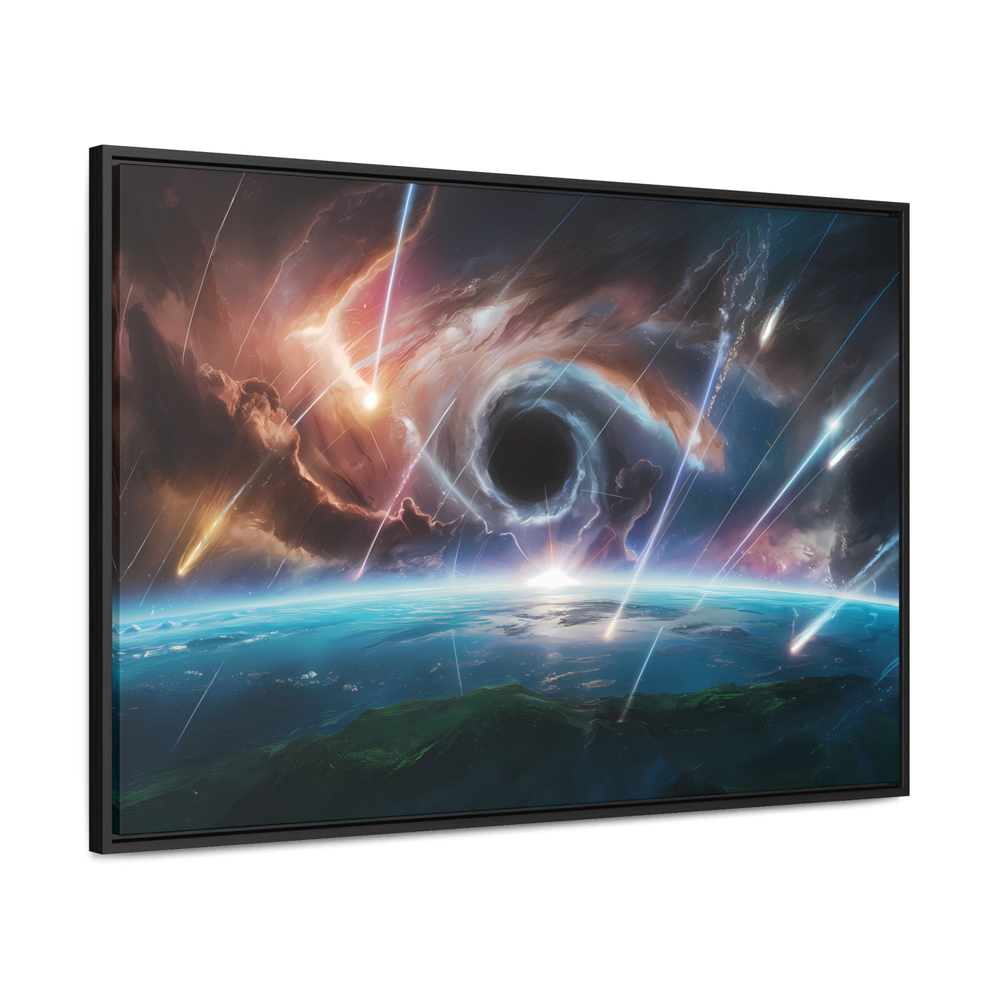 "The Eye of the Cosmic Storm" - Gallery Canvas Wraps, Horizontal Frame