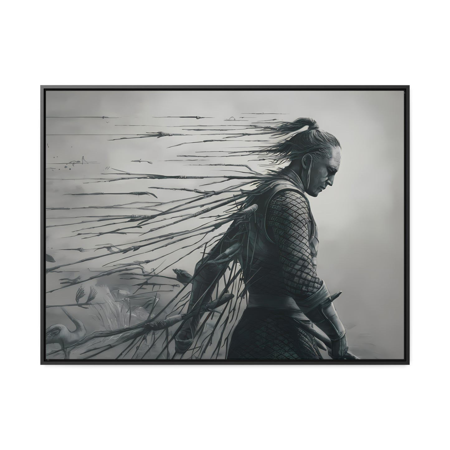 "Endurance in Silence" - Gallery Canvas Wraps, Horizontal Frame