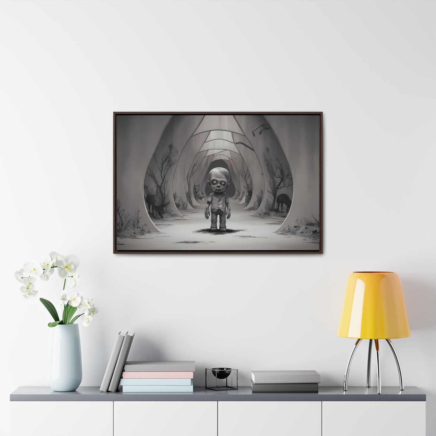 "Echoes of the Forgotten" - Gallery Canvas Wraps, Horizontal Frame