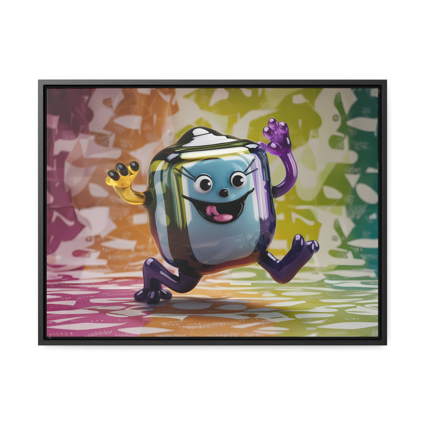 Bubbly Joy in Glass Form - Gallery Canvas Wraps, Horizontal Frame