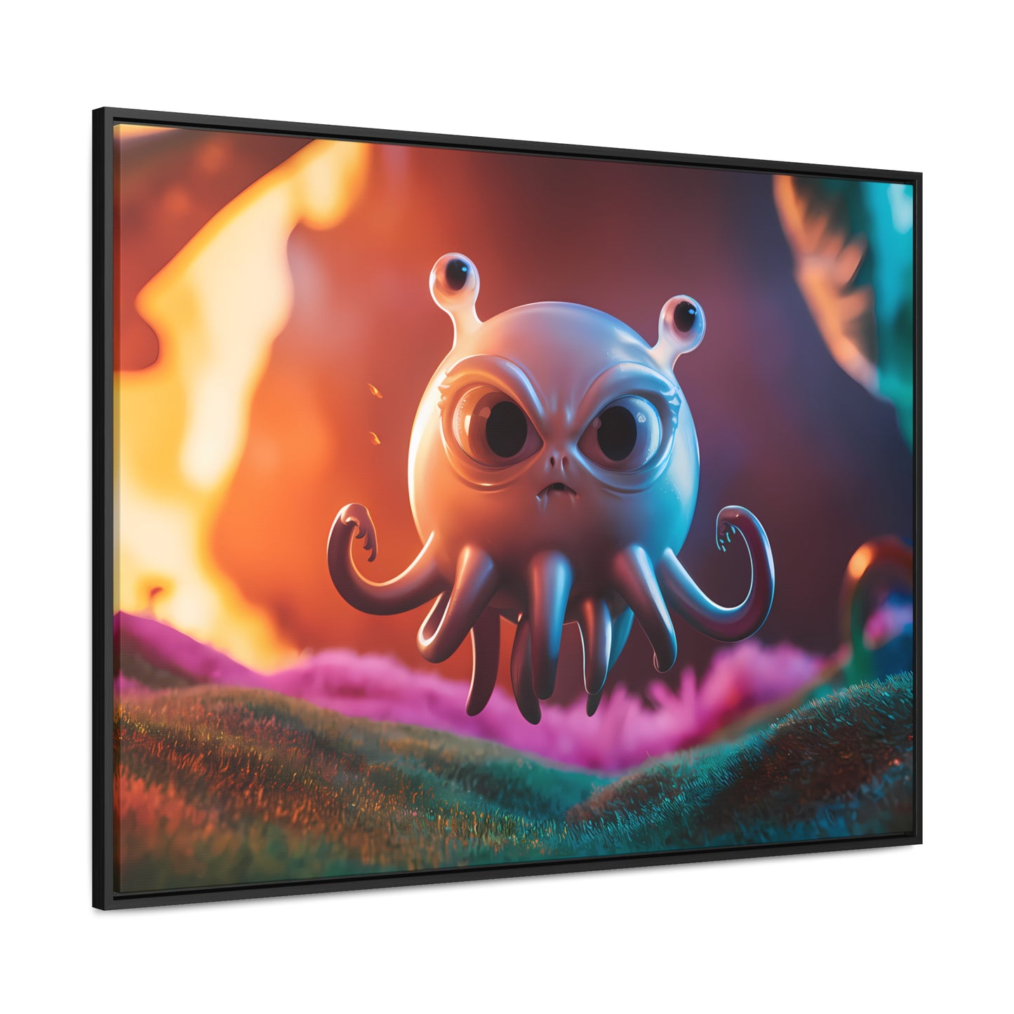 Wrath of the Alien Cephalopod - Gallery Canvas Wraps, Horizontal Frame
