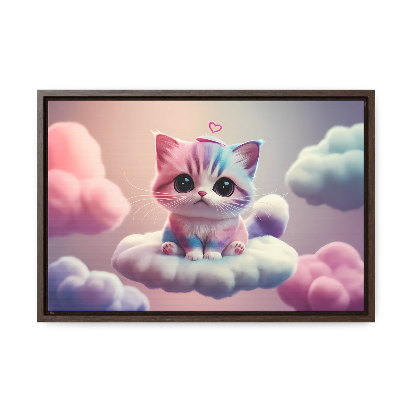 Heavenly Kitten Dreams - Gallery Canvas Wraps, Horizontal Frame