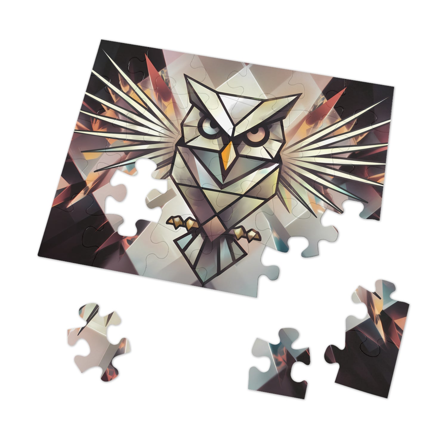 Guardian of the Geometric Night - Jigsaw Puzzle (30, 110, 252, 500,1000-Piece)