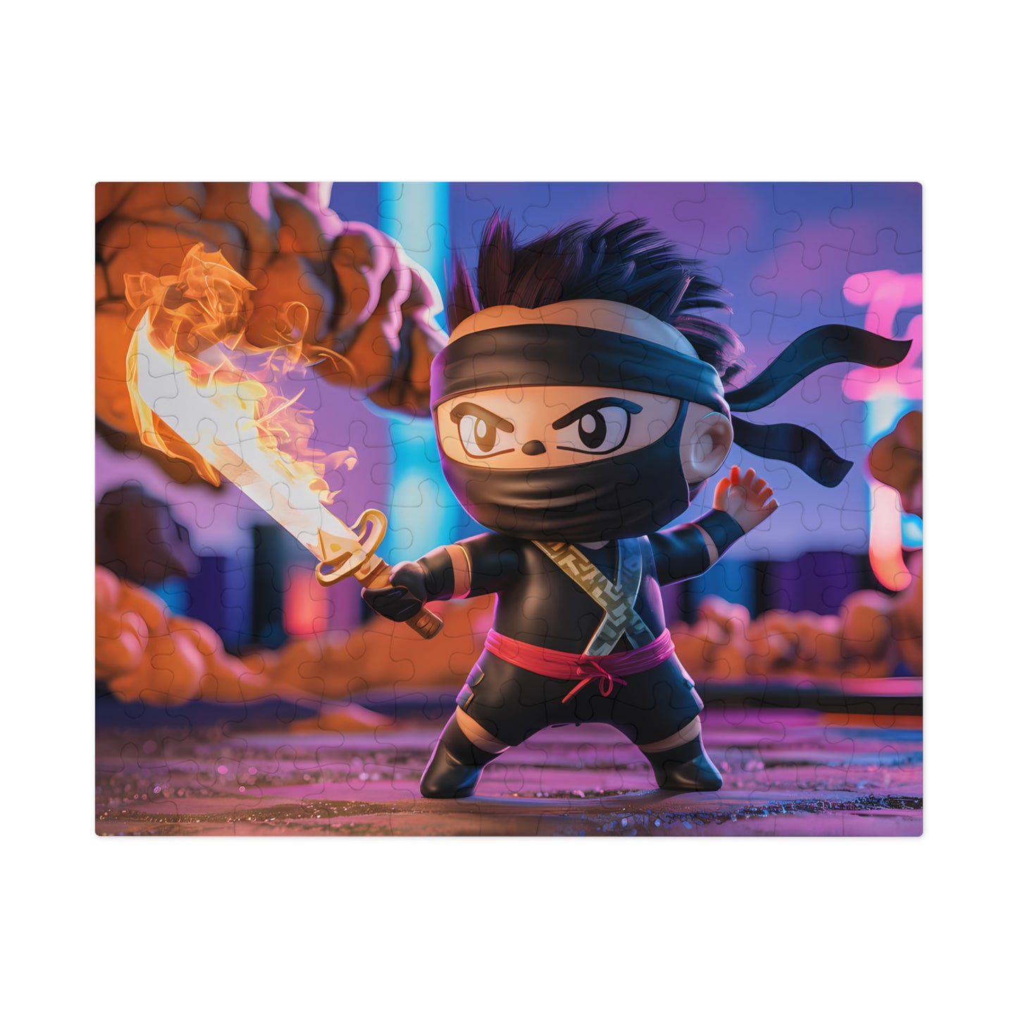 Flameblade Ninja Showdown - Jigsaw Puzzle (30, 110, 252, 500,1000-Piece)