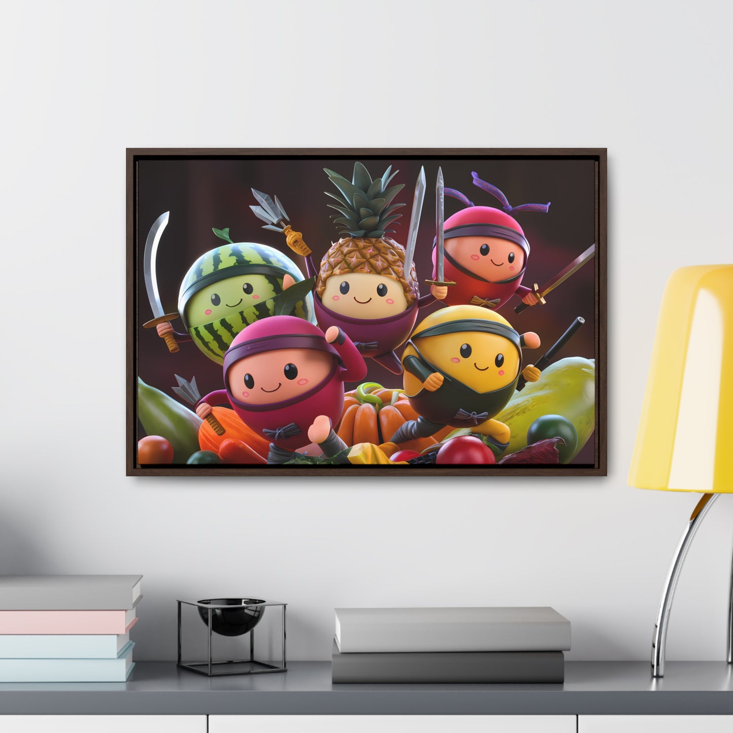 Fruit Ninja Warriors - Gallery Canvas Wraps, Horizontal Frame