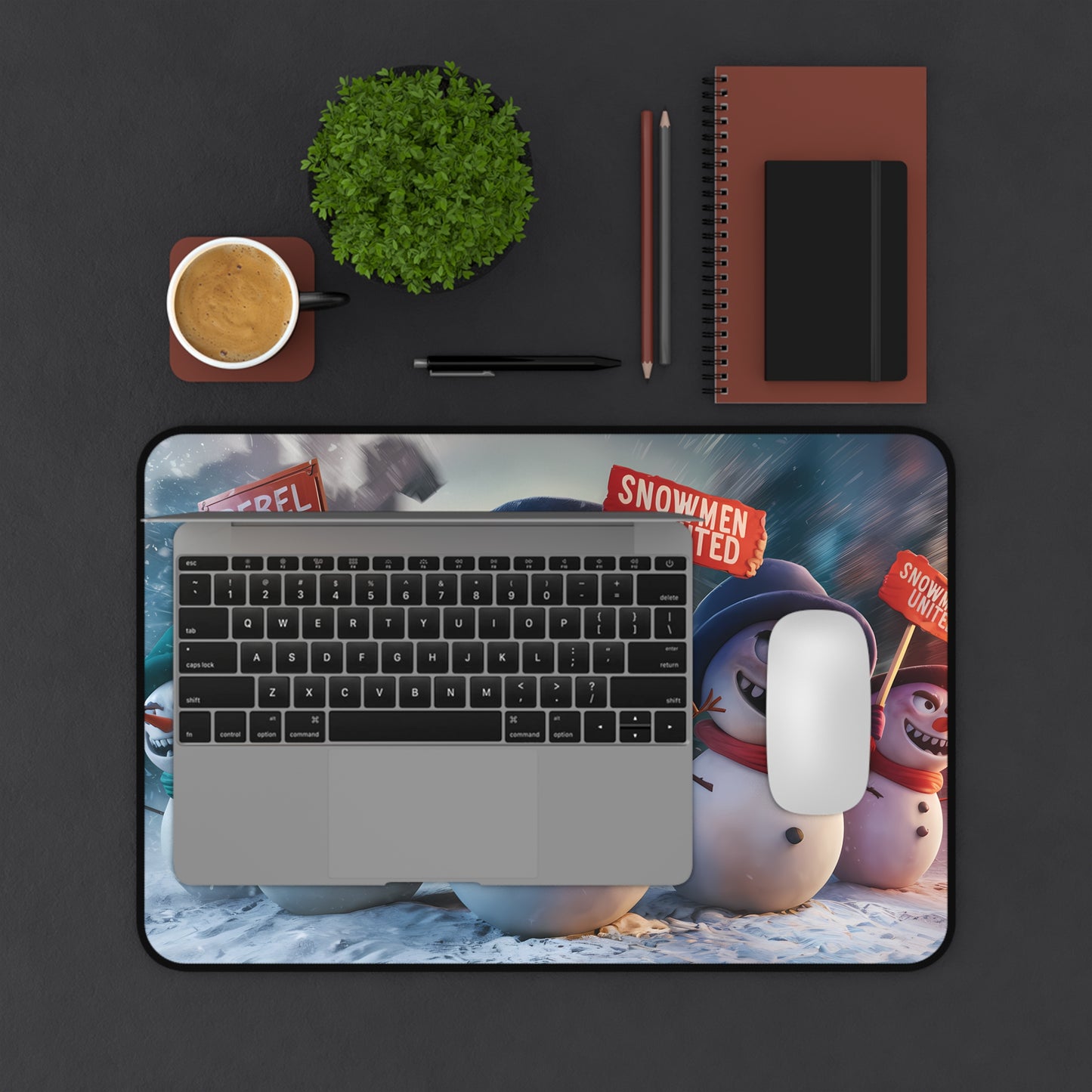 Snowman Rebellion - Desk Mat