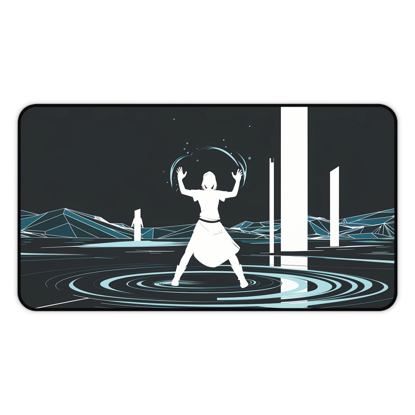 Geometric Water Mage Novice - Desk Mat