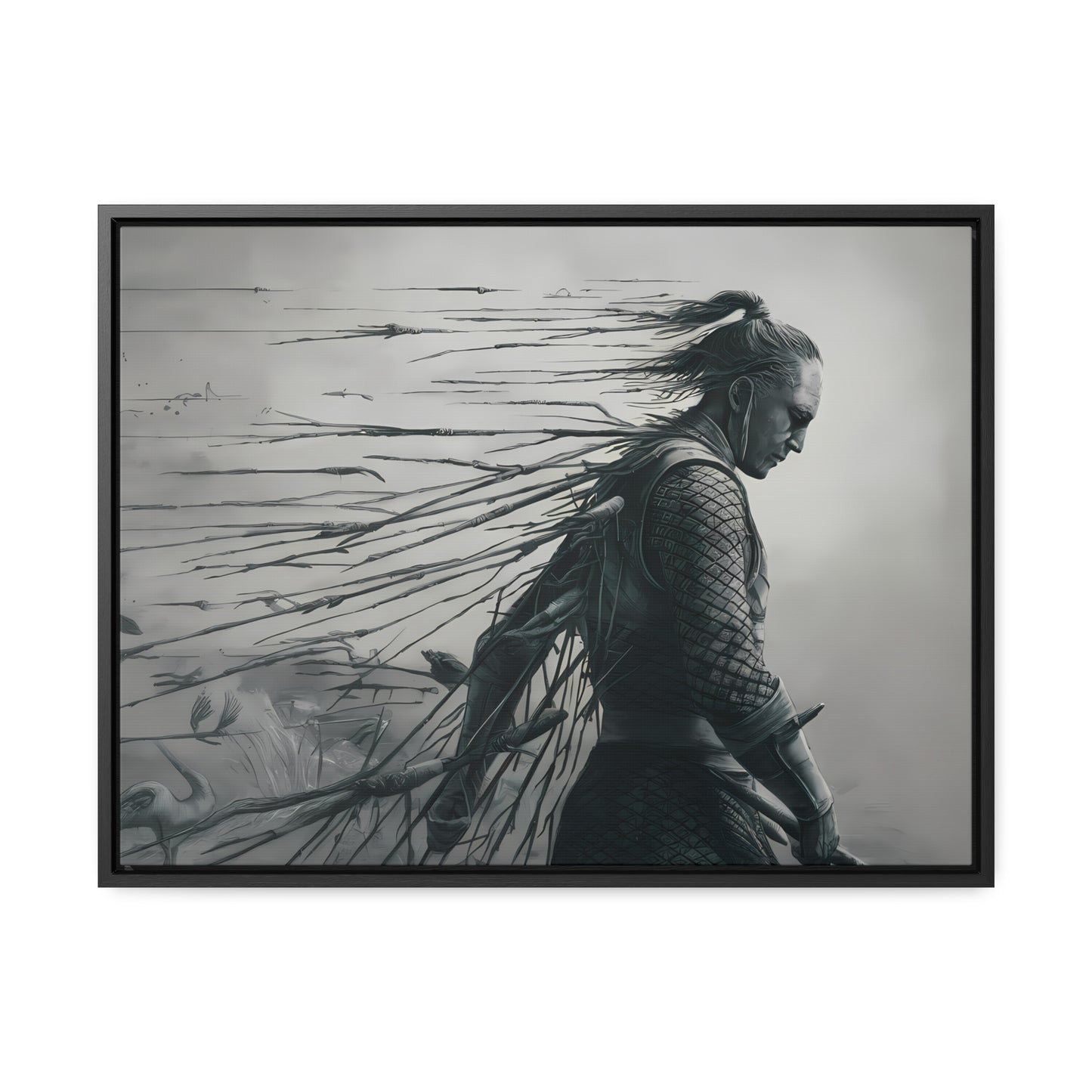 "Endurance in Silence" - Gallery Canvas Wraps, Horizontal Frame
