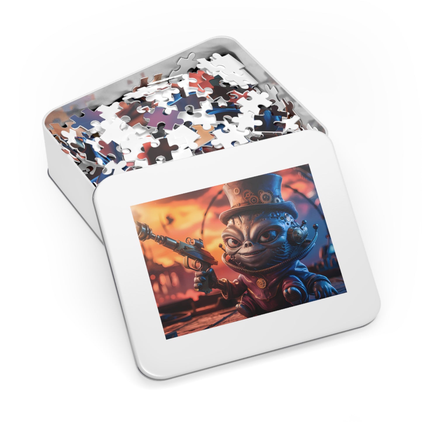 Alien Steampunk Showdown - Jigsaw Puzzle (30, 110, 252, 500,1000-Piece)