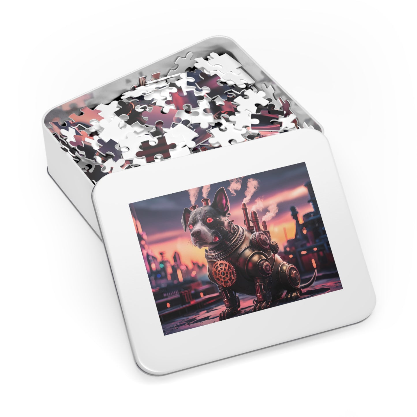 "Steam-Powered Sentinel" - Jigsaw Puzzle (30, 110, 252, 500,1000-Piece)