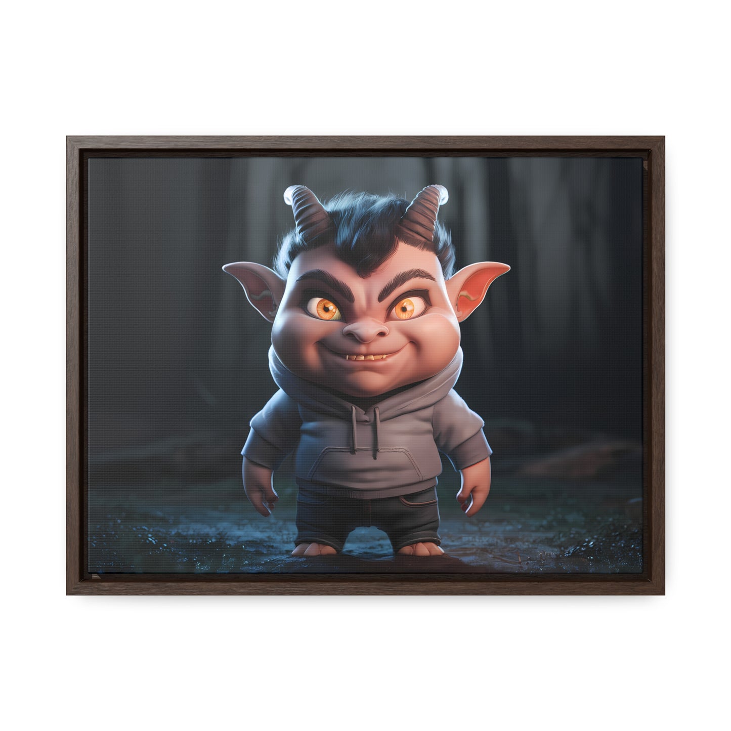 "Forest Mischief" - Gallery Canvas Wraps, Horizontal Frame