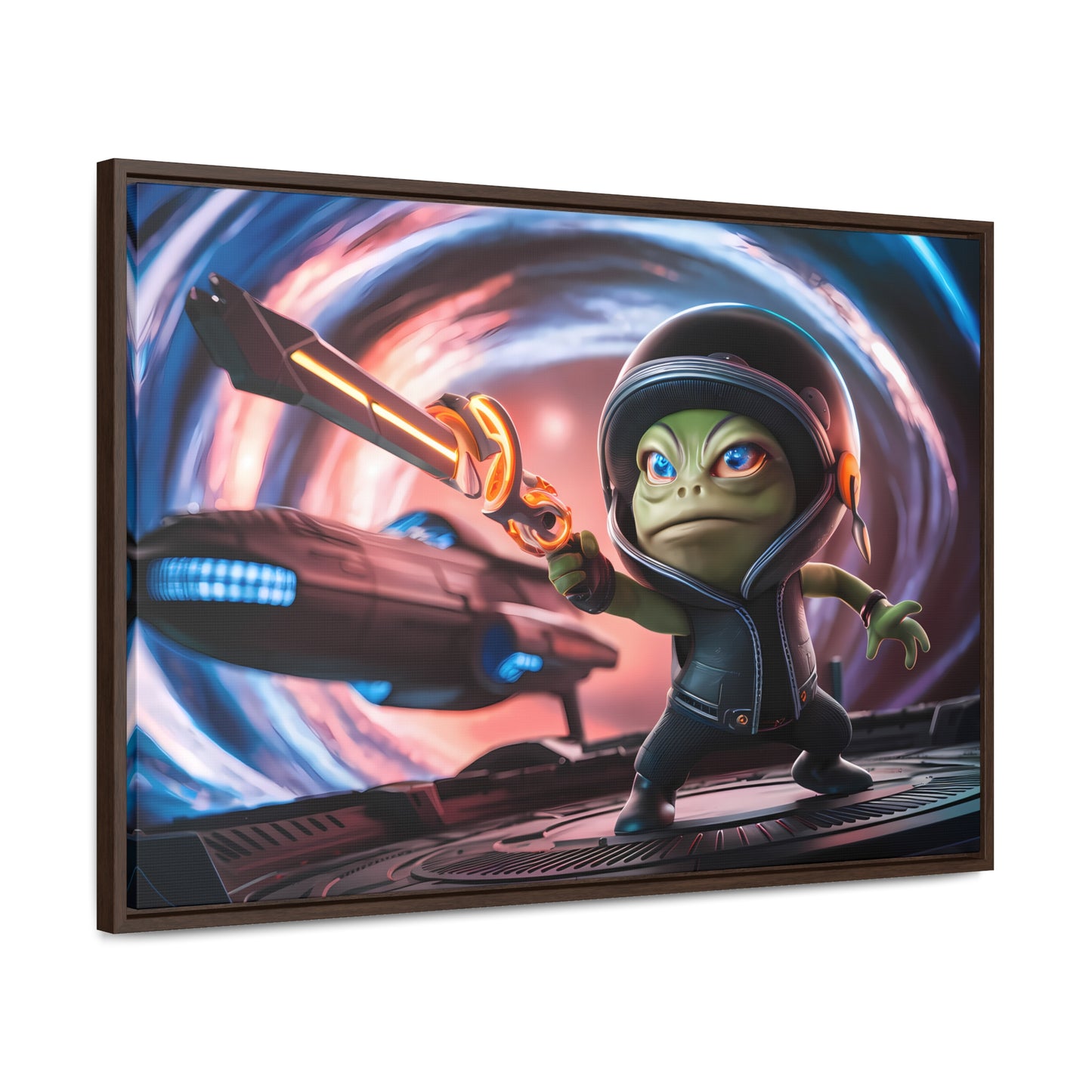 Galactic Guardian: Defender of the Stars - Gallery Canvas Wraps, Horizontal Frame