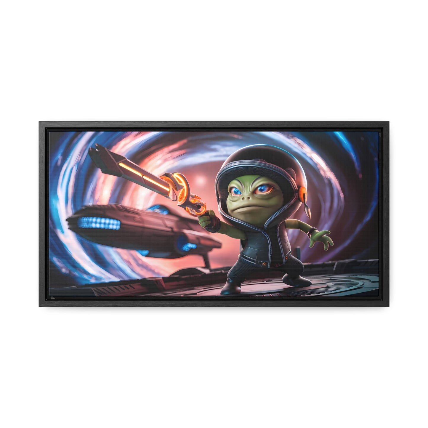 Galactic Guardian: Defender of the Stars - Gallery Canvas Wraps, Horizontal Frame