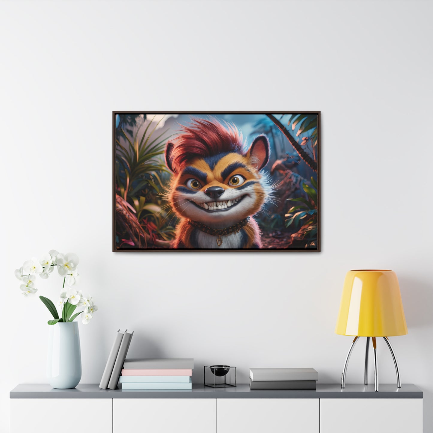 Rebel in the Jungle - Gallery Canvas Wraps, Horizontal Frame