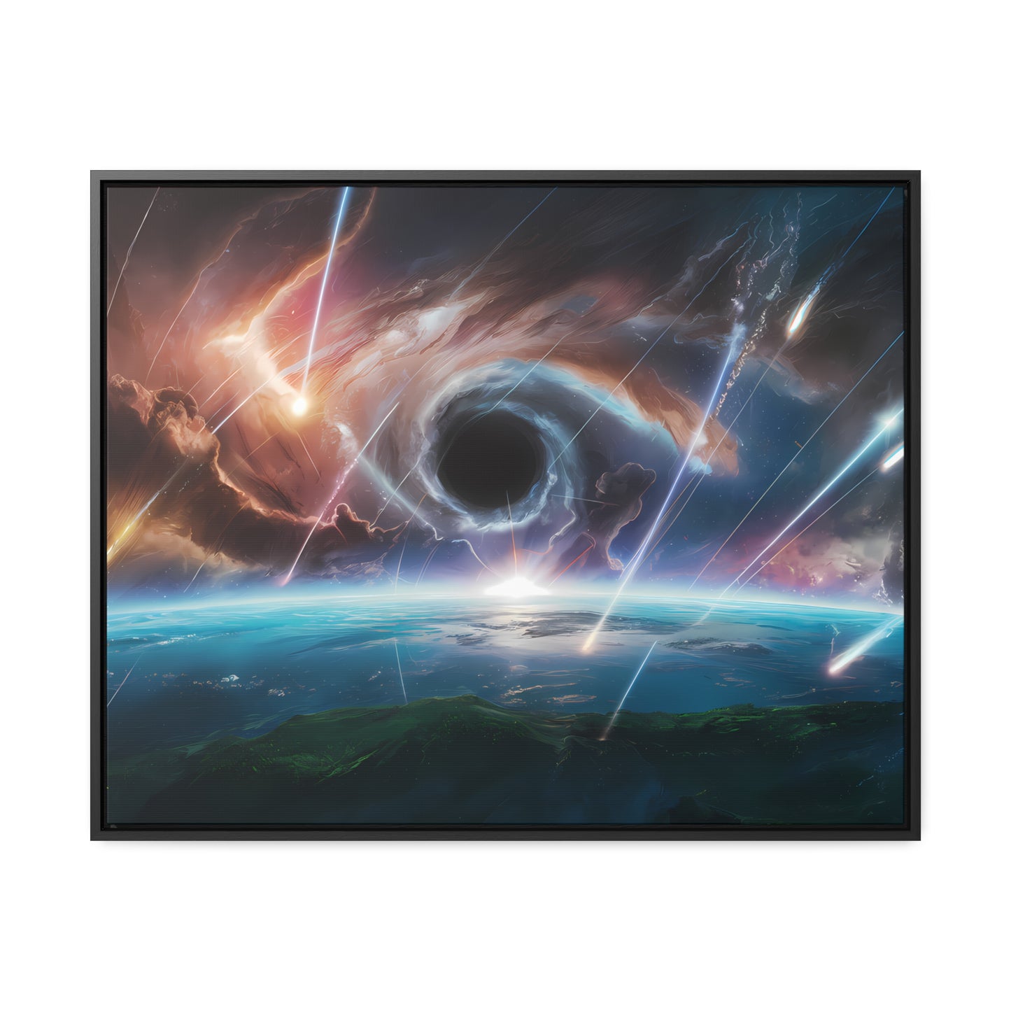 "The Eye of the Cosmic Storm" - Gallery Canvas Wraps, Horizontal Frame