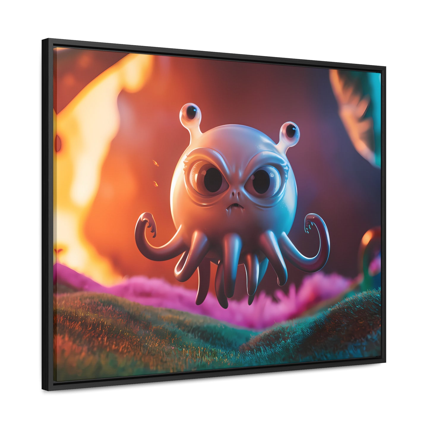 Wrath of the Alien Cephalopod - Gallery Canvas Wraps, Horizontal Frame