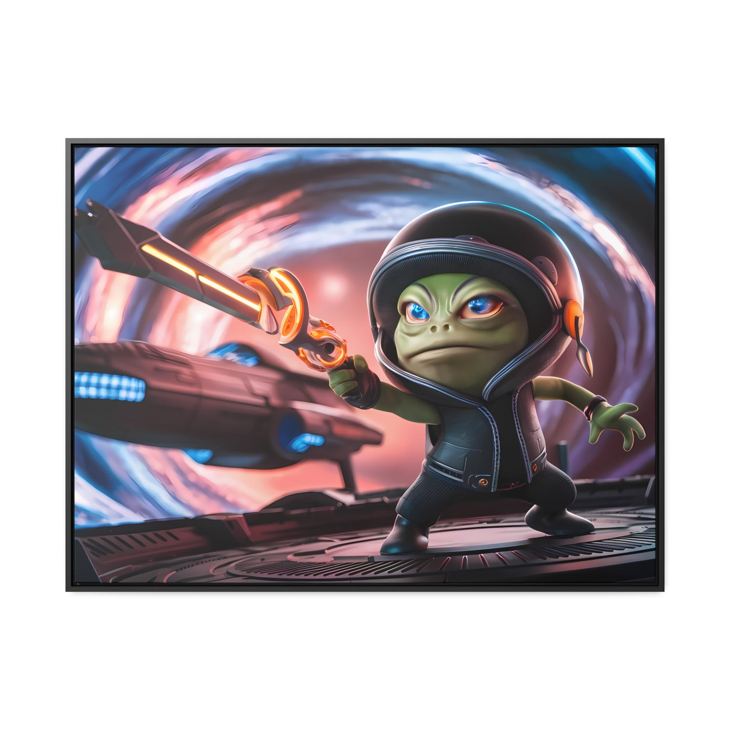 Galactic Guardian: Defender of the Stars - Gallery Canvas Wraps, Horizontal Frame