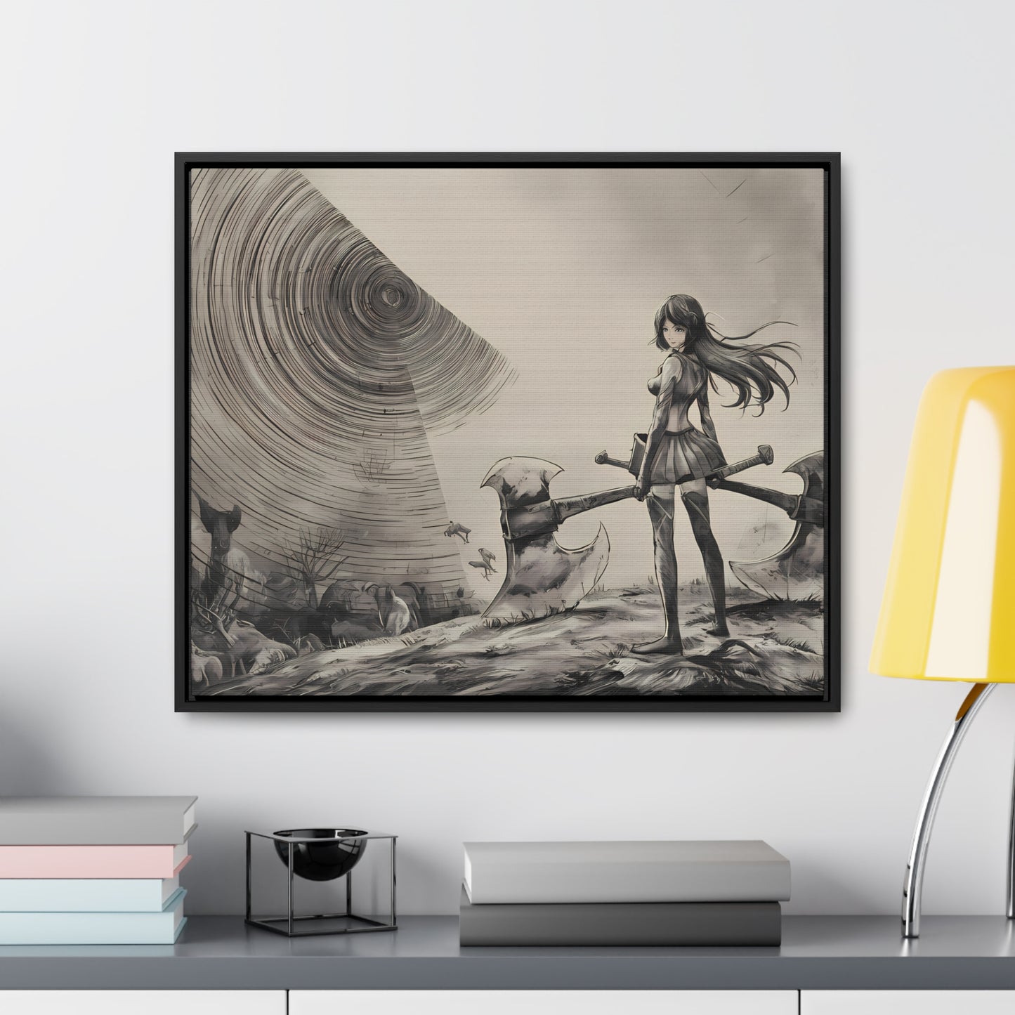 Echoes of the Abyss - Gallery Canvas Wraps, Horizontal Frame