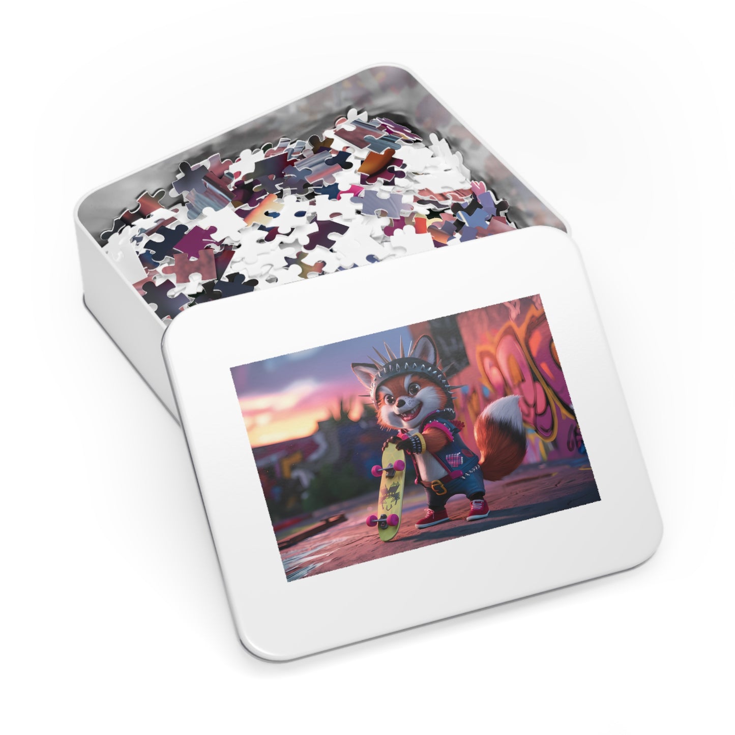 Punk Panda Skater - Jigsaw Puzzle (30, 110, 252, 500,1000-Piece)