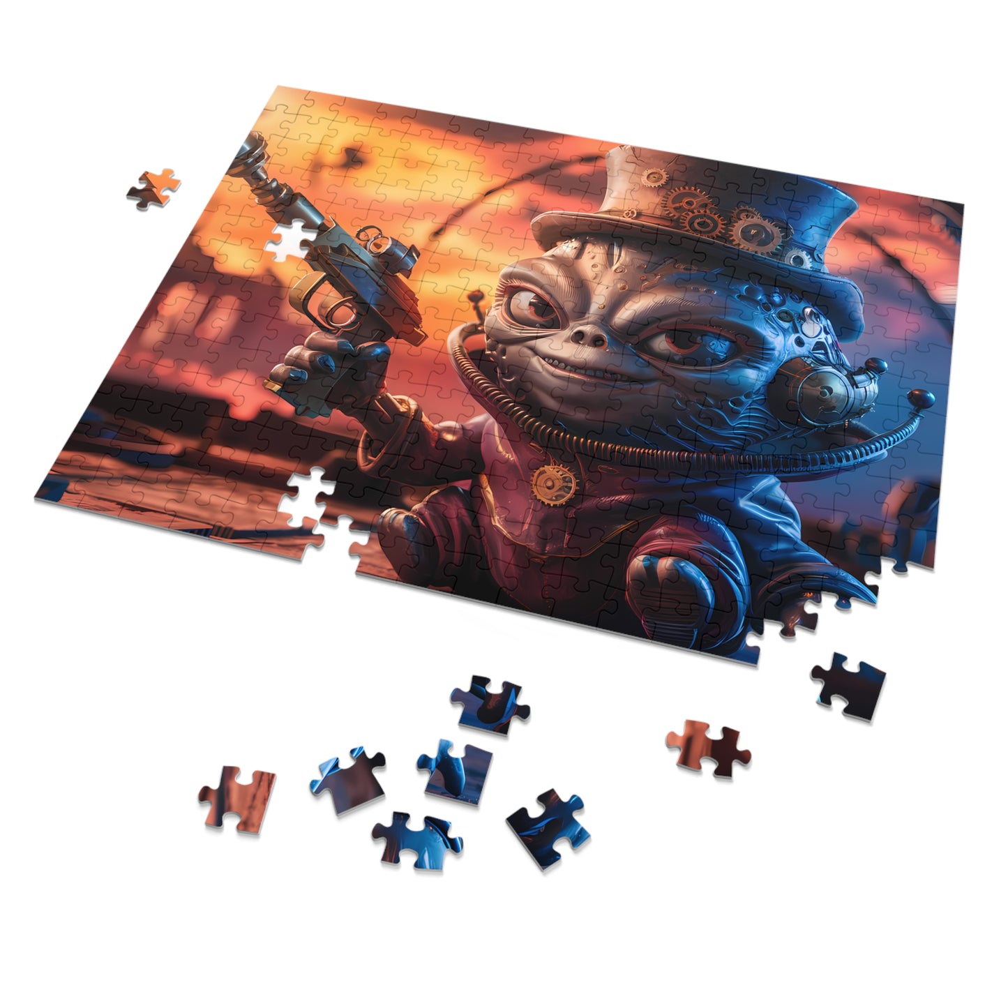 Alien Steampunk Showdown - Jigsaw Puzzle (30, 110, 252, 500,1000-Piece)