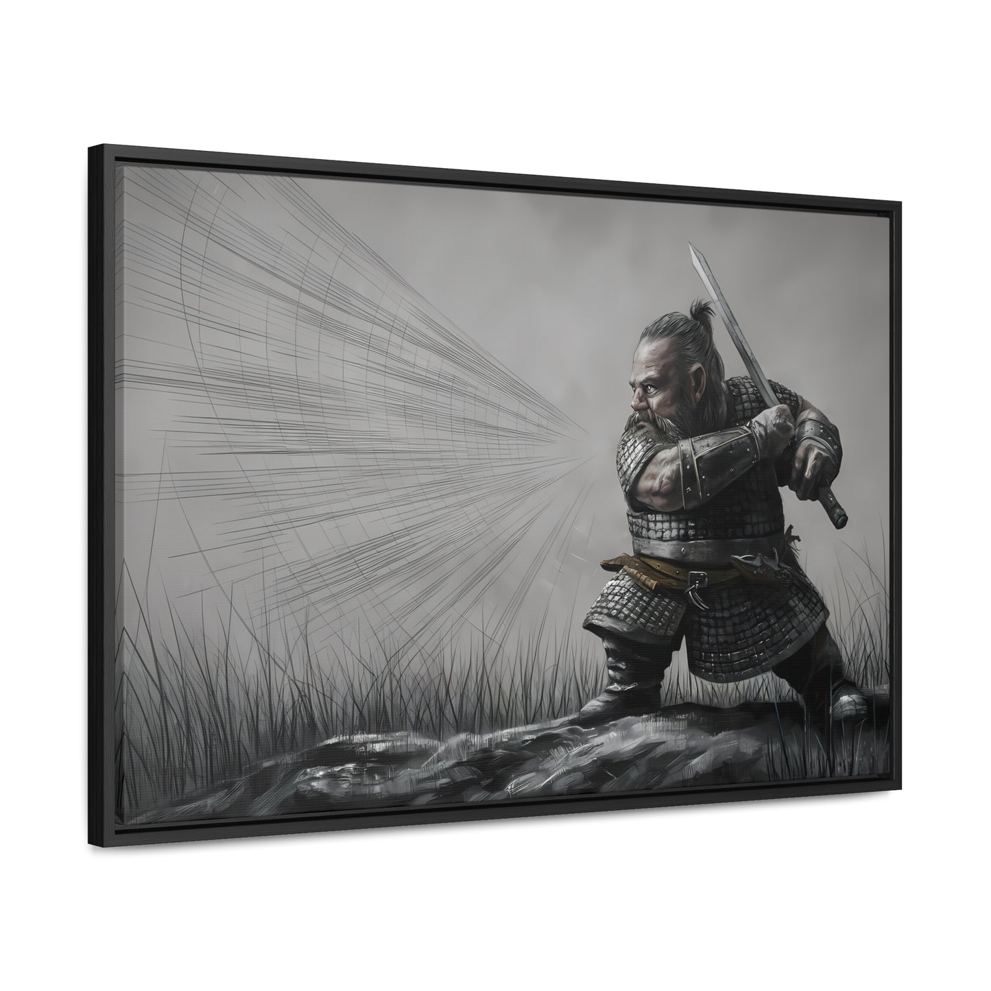 Defender of the Grey Plains - Gallery Canvas Wraps, Horizontal Frame