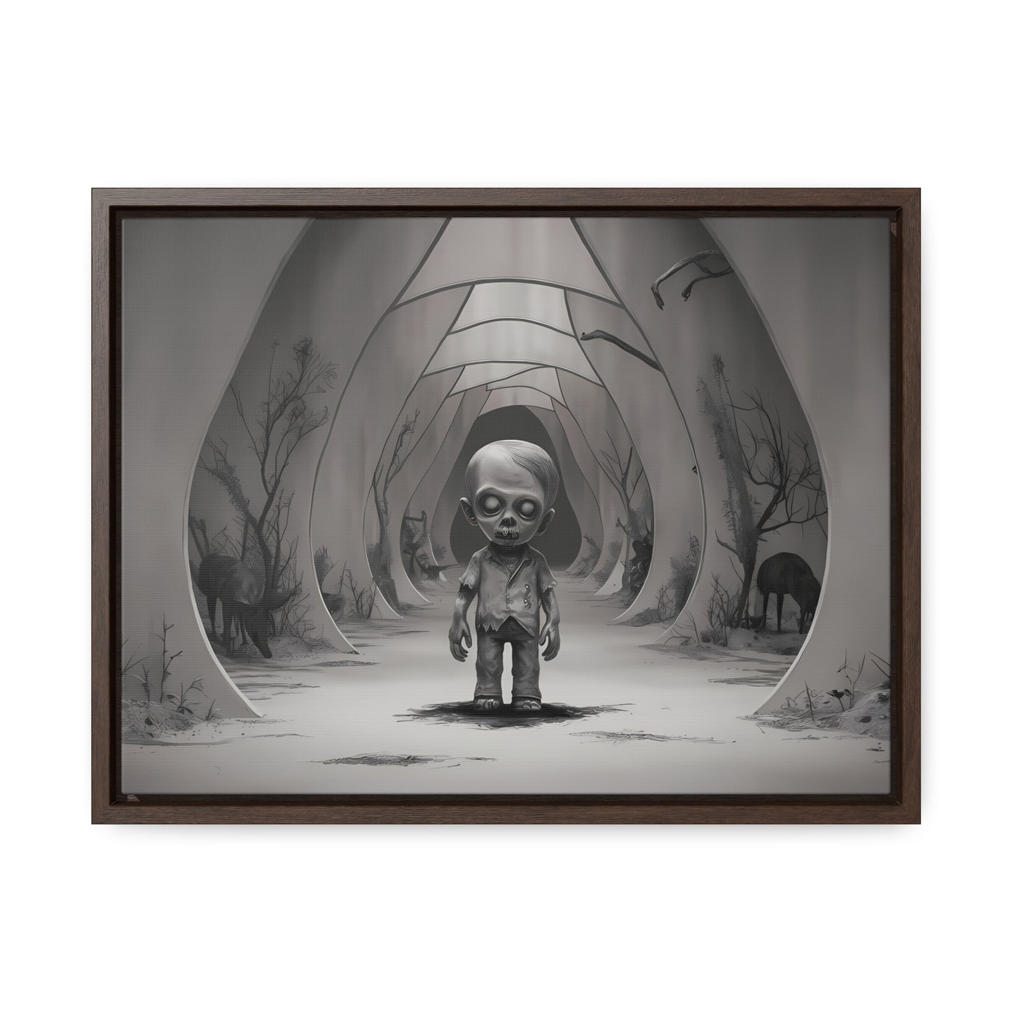 "Echoes of the Forgotten" - Gallery Canvas Wraps, Horizontal Frame