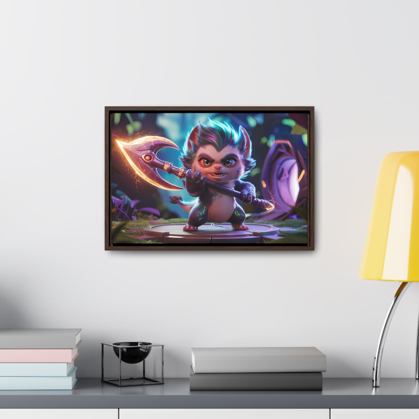 "Fierce Guardian of the Enchanted Forest" - Gallery Canvas Wraps, Horizontal Frame