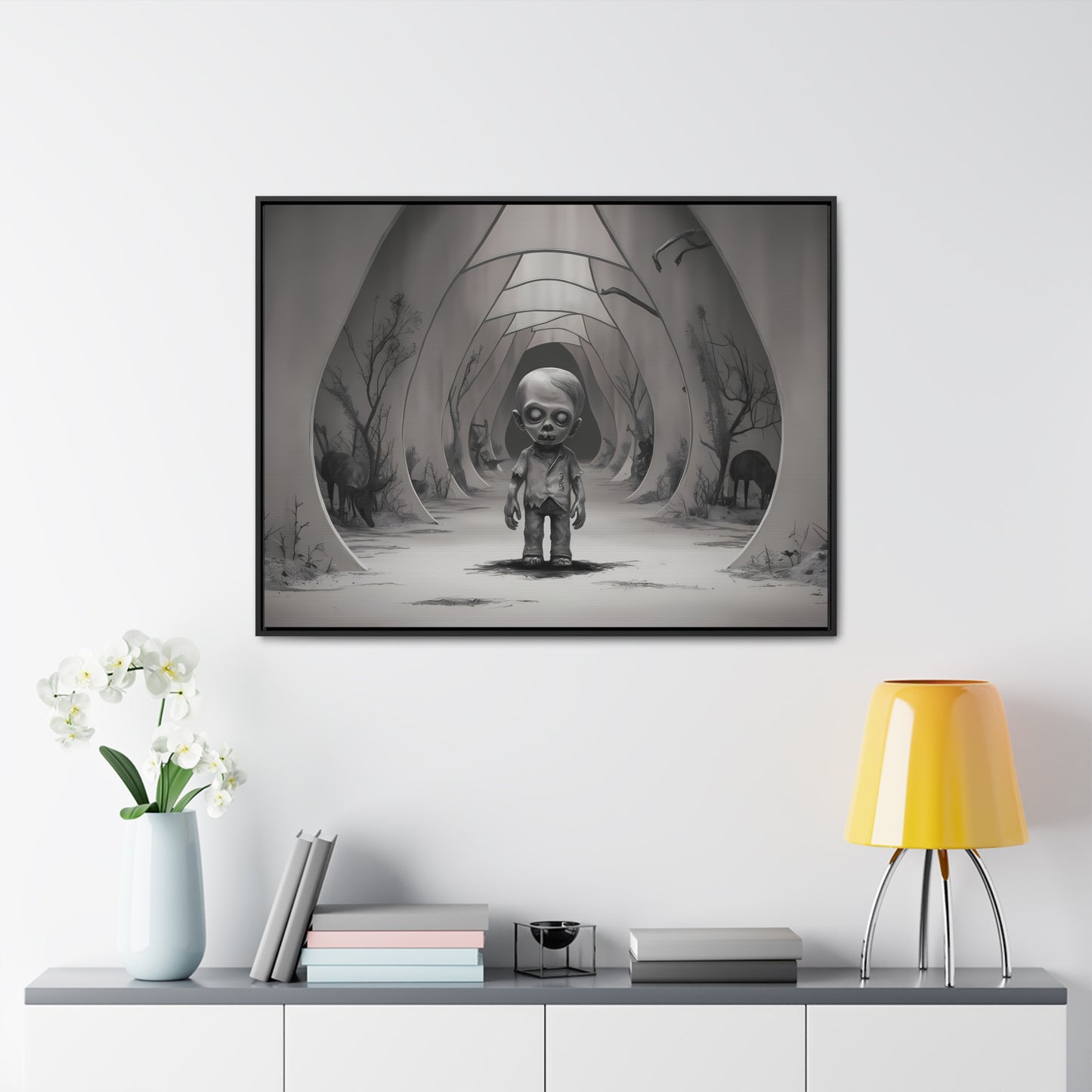 "Echoes of the Forgotten" - Gallery Canvas Wraps, Horizontal Frame