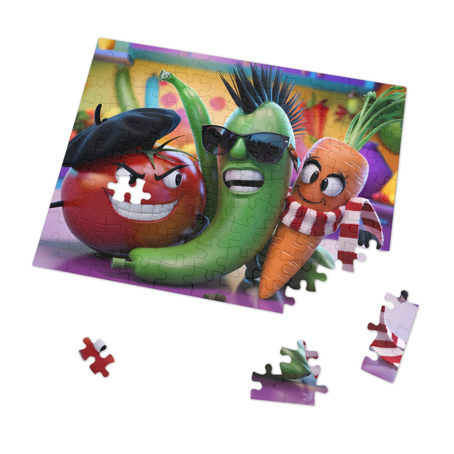 Rebel Veggies Unite! - Jigsaw Puzzle (30, 110, 252, 500,1000-Piece)