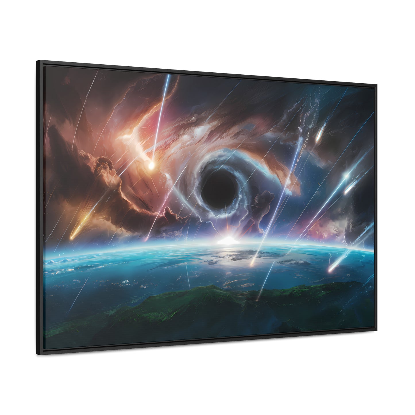 "The Eye of the Cosmic Storm" - Gallery Canvas Wraps, Horizontal Frame