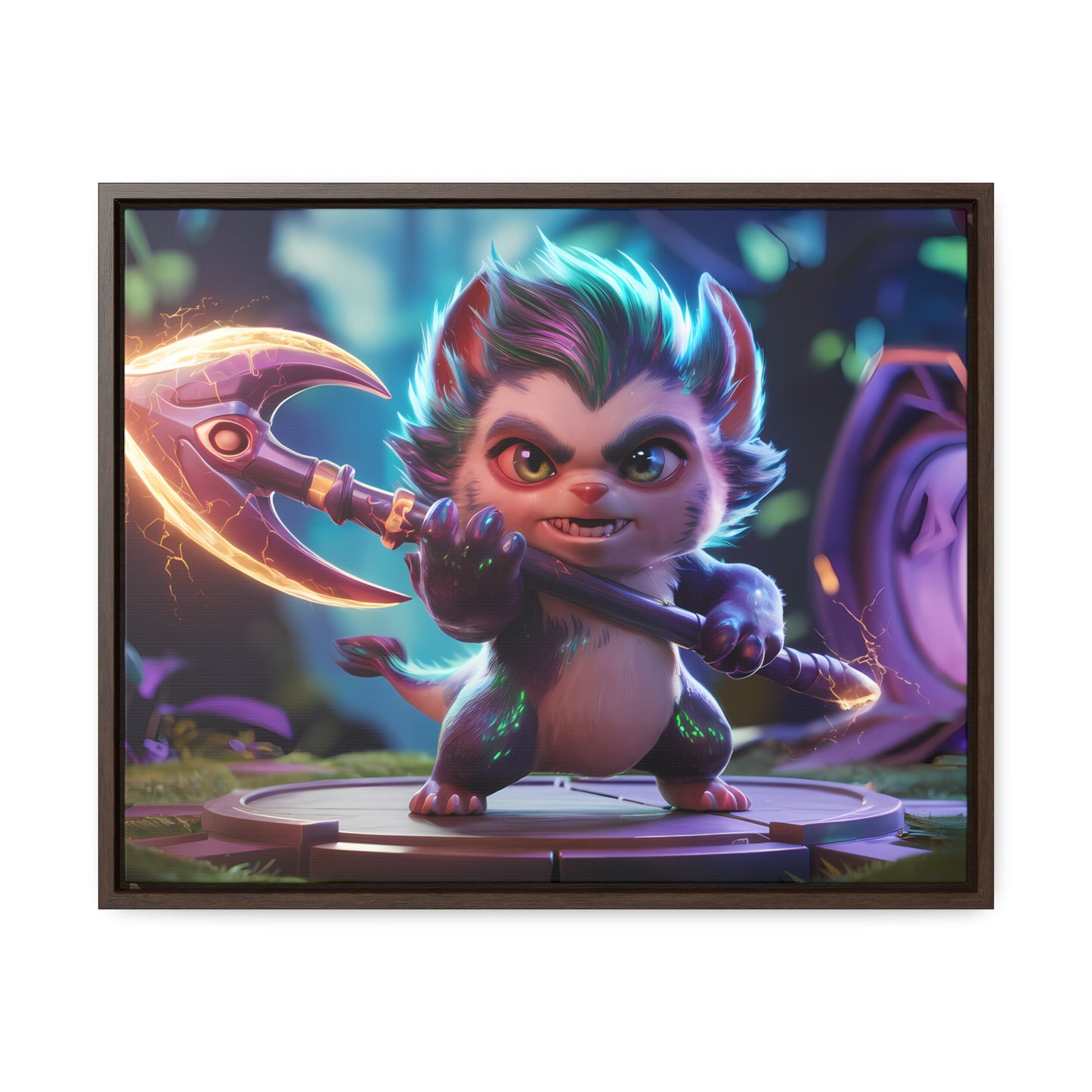 "Fierce Guardian of the Enchanted Forest" - Gallery Canvas Wraps, Horizontal Frame