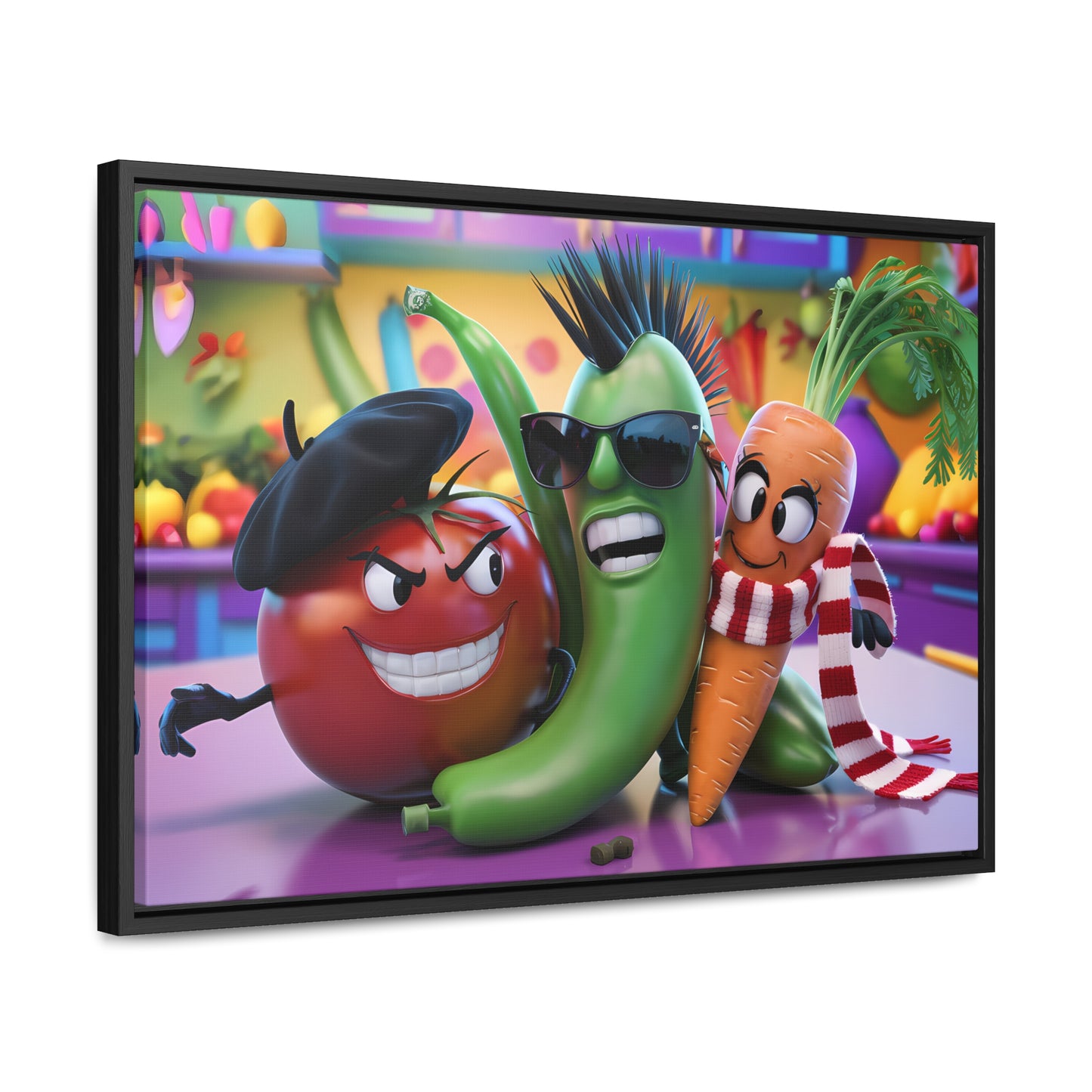Veggie Rebels - Gallery Canvas Wraps, Horizontal Frame
