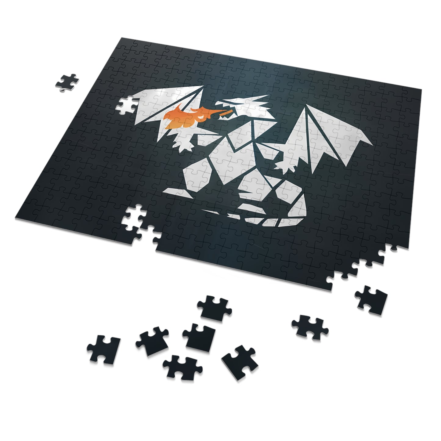 Origami Fire Dragon - Jigsaw Puzzle (30, 110, 252, 500,1000-Piece)