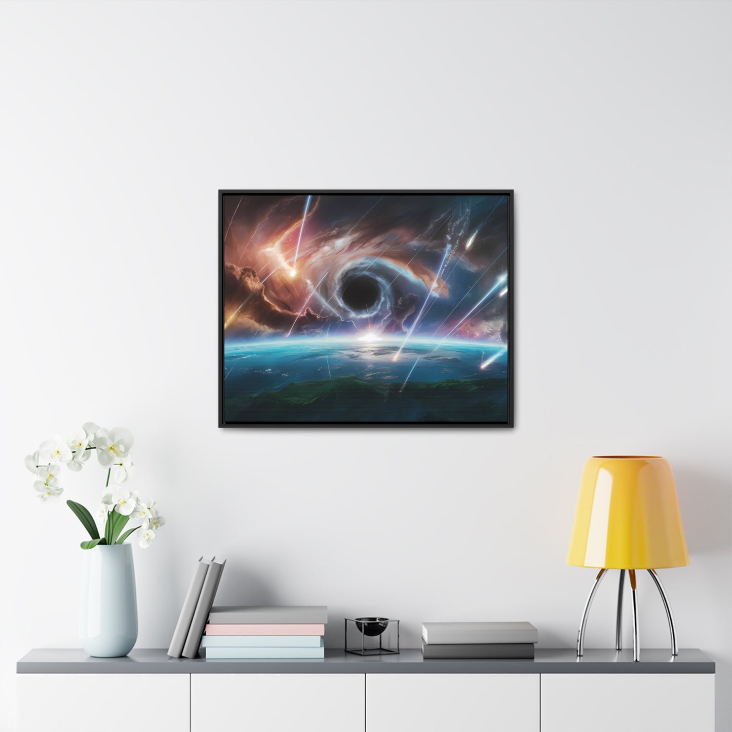 "The Eye of the Cosmic Storm" - Gallery Canvas Wraps, Horizontal Frame
