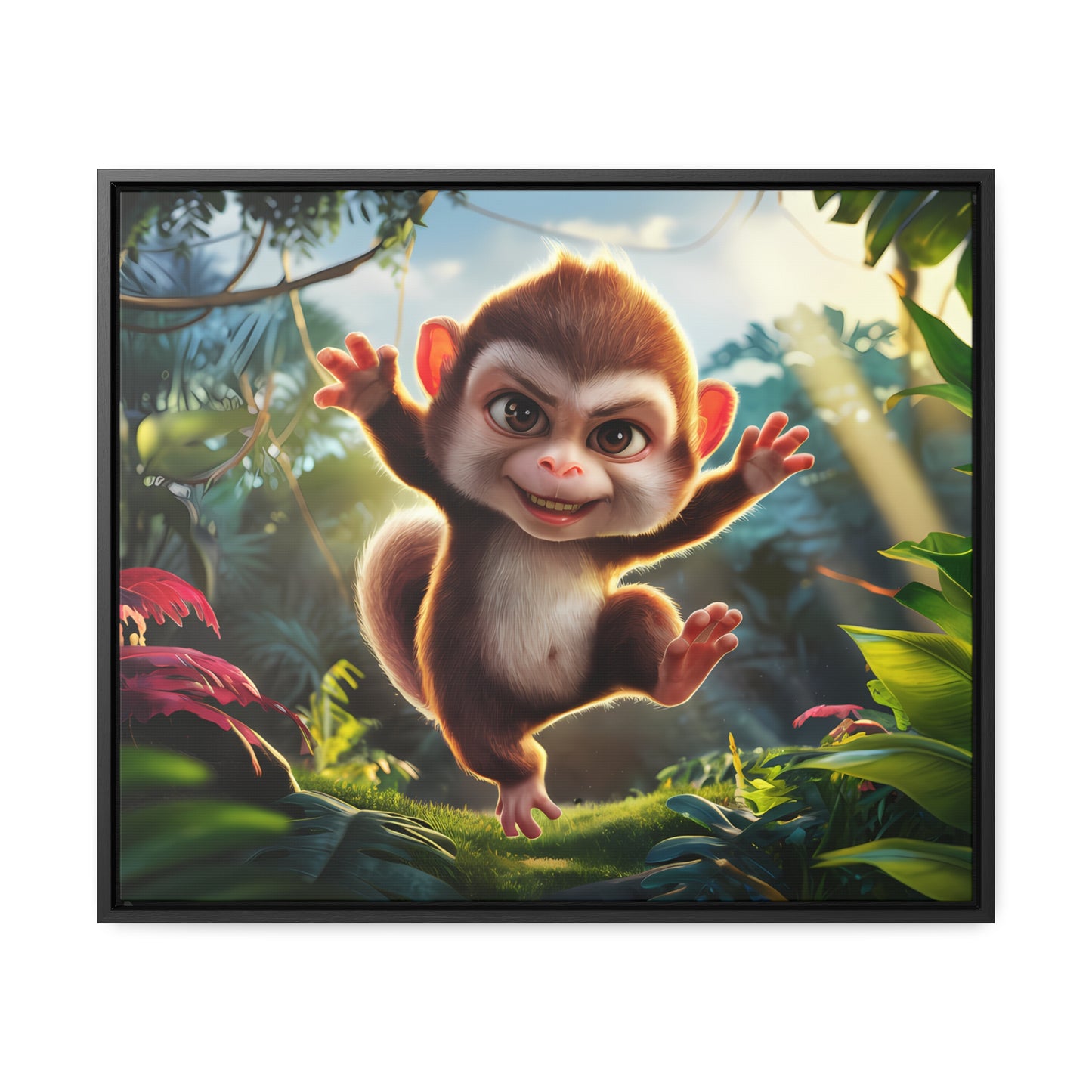 Jungle Joy - Gallery Canvas Wraps, Horizontal Frame