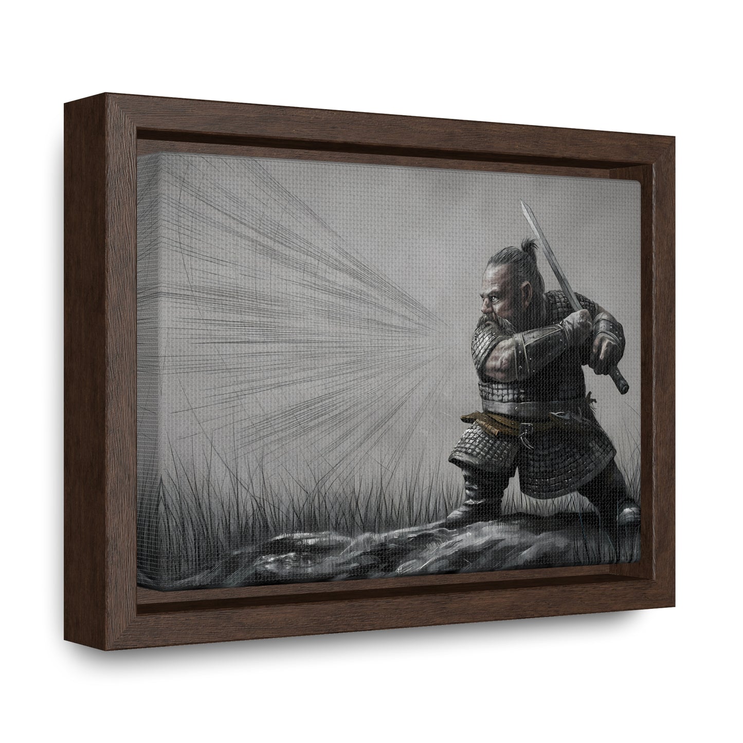 Defender of the Grey Plains - Gallery Canvas Wraps, Horizontal Frame