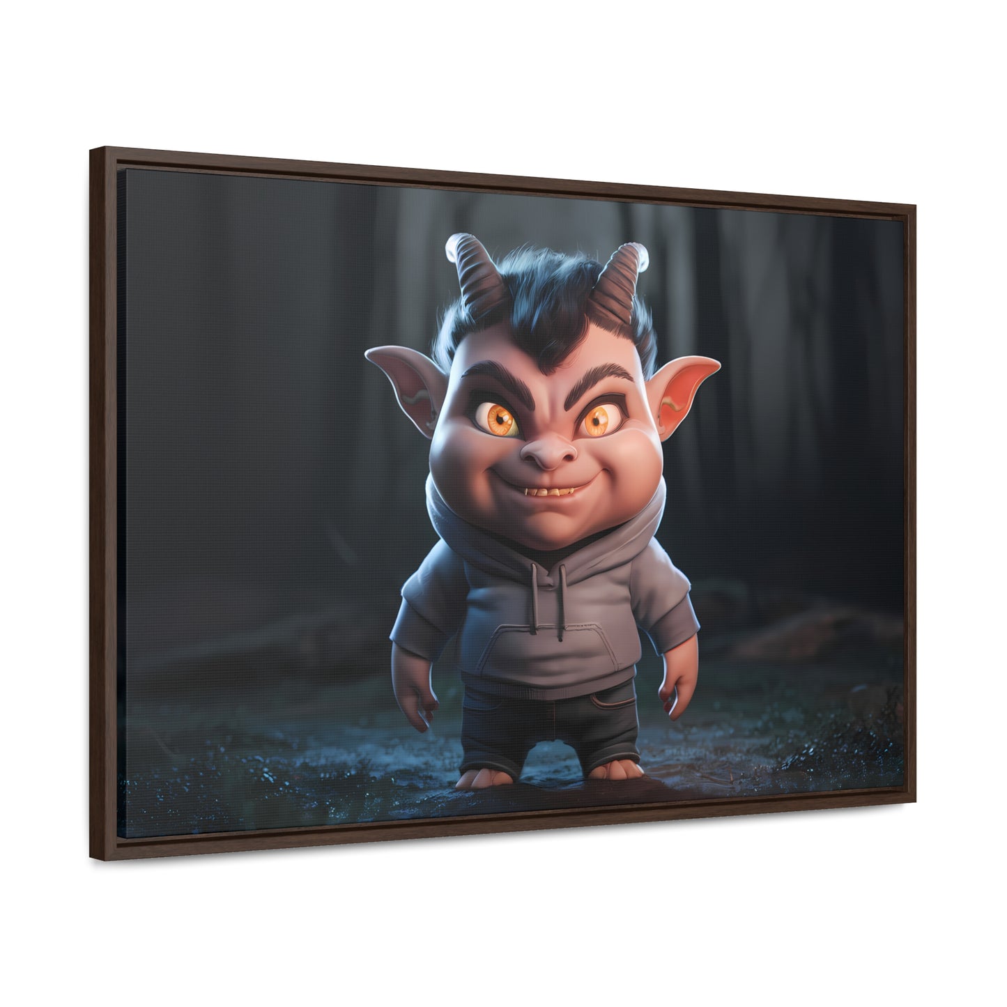 "Forest Mischief" - Gallery Canvas Wraps, Horizontal Frame