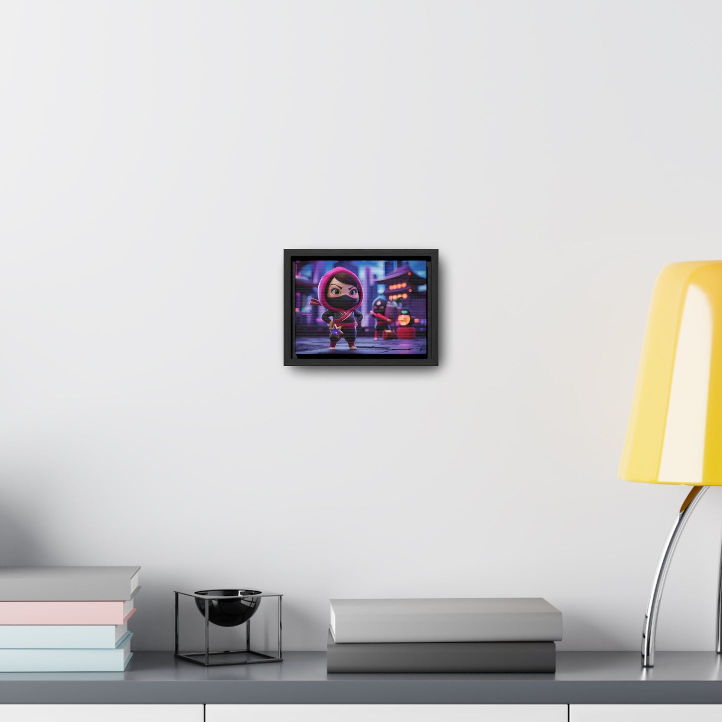 "Midnight Ninja Adventure" - Gallery Canvas Wraps, Horizontal Frame