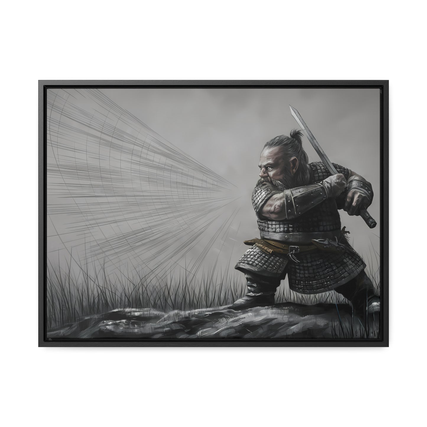 Defender of the Grey Plains - Gallery Canvas Wraps, Horizontal Frame
