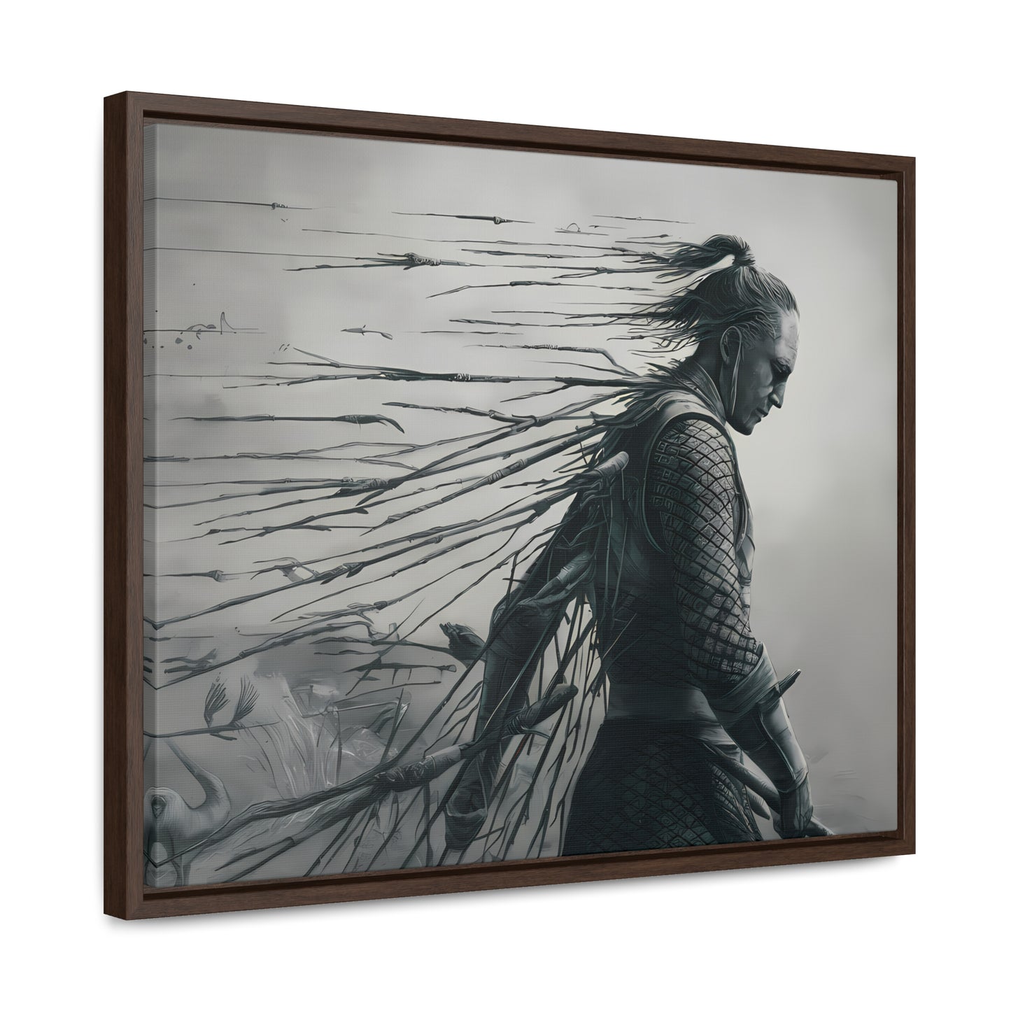 "Endurance in Silence" - Gallery Canvas Wraps, Horizontal Frame